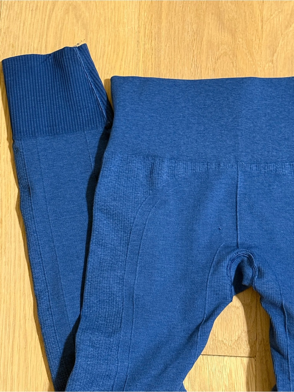 Lululemon Ebb To Street Ribbed Leggings Heather Blue - Picture 5 of 8
